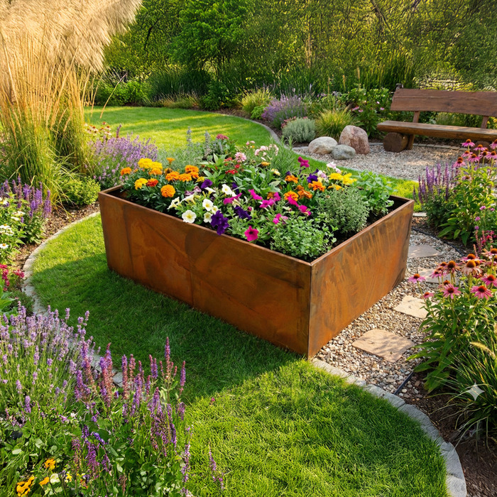 HORTUS højbed corten 120 x 80 x 40 cm